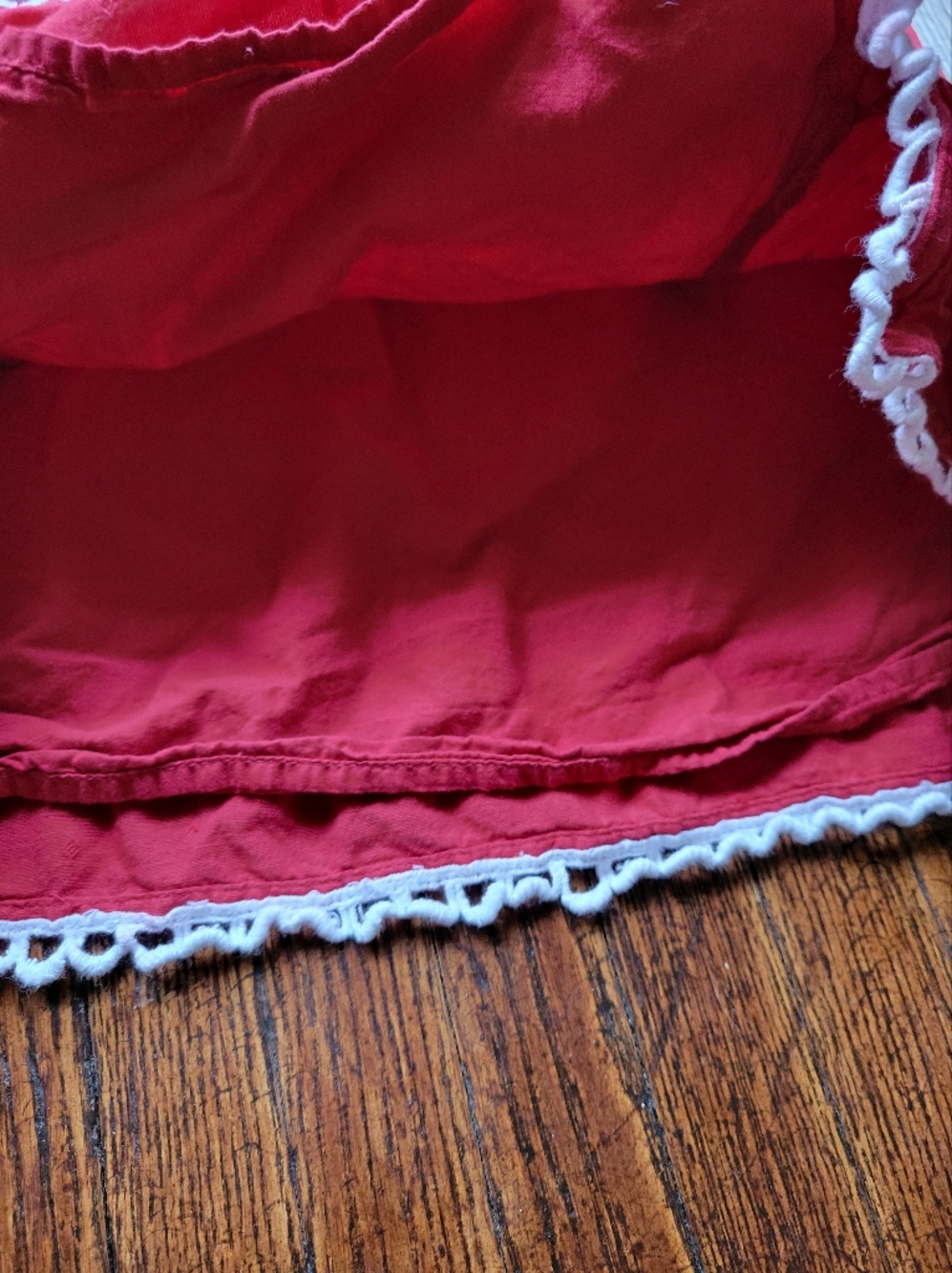 West Of Melrose Red/ White Trim Mini Skirt Size Small, Travel Casual Vacation - Picture 4 of 12